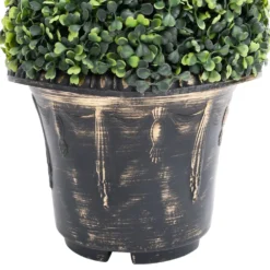 VIDAXL Plante De Buis Artificiel En Spirale Avec Pot Vert 59 Cm 8 VIDAXL Plante De Buis Artificiel En Spirale Avec Pot Vert 59 Cm -Promos Jardesia Magasin 07f6a482914170ac