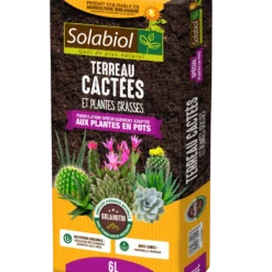 Solabiol Tercac6 | Terreau Cactées Et Plantes Grasses | 6l | Croissance Vigoure