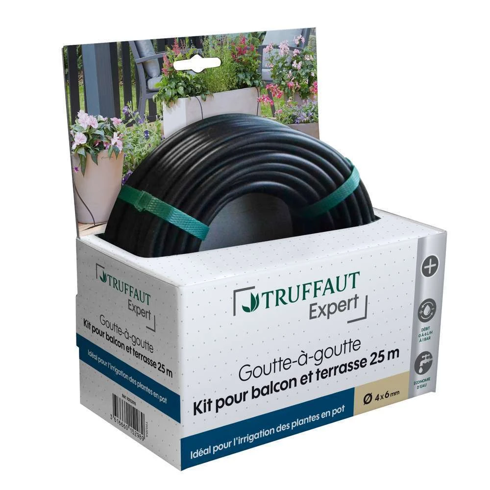 Kit D'arrosage Goutte à Goutte Balcons & Terrasses Ø.13X16 Mm - L 25m 3 Kit D'arrosage Goutte à Goutte Balcons & Terrasses Ø.13X16 Mm - L 25m – Image 3