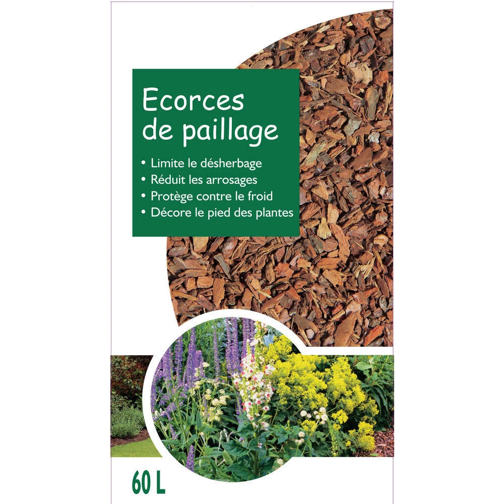 Paillage D'écorces De Pin Calibre 10/25 Mm - Sac De 60 Litres 2 Paillage D'écorces De Pin Calibre 10/25 Mm - Sac De 60 Litres – Image 2