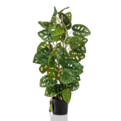 Emerald Monstera Artificiel Monkey 75 Cm En Pot