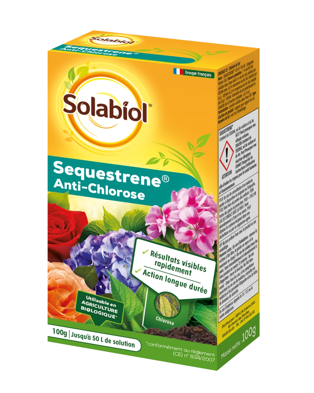 Solabiol Soseq01 | Sequestrene Antichlorose 100g | Action Longue Durée | Fabriq 1 Solabiol Soseq01 | Sequestrene Antichlorose 100g | Action Longue Durée | Fabriq