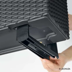 LECHUZA Supports Pour Balconnière X2 En Polypropylène, Noir -Promos Jardesia Magasin 382602 006