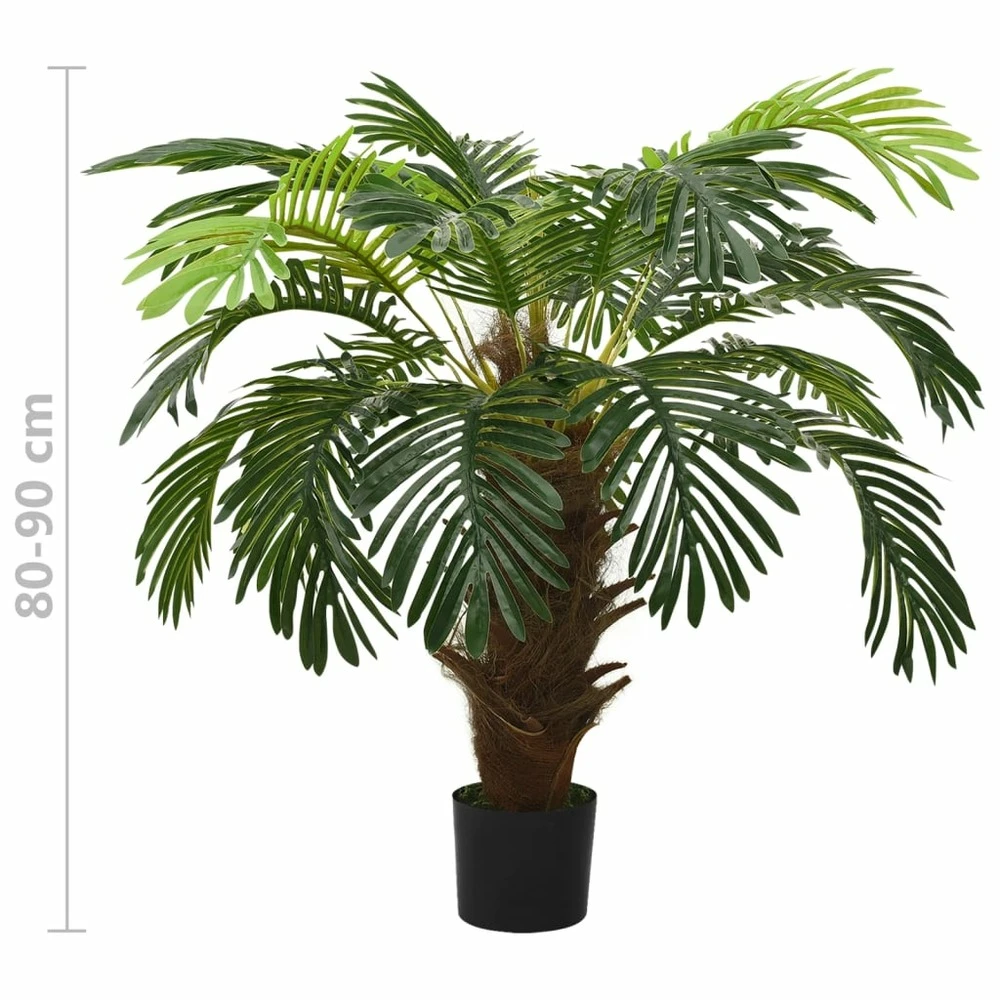 VIDAXL Palmier Cycas Artificiel Avec Pot 90 Cm Vert 6 VIDAXL Palmier Cycas Artificiel Avec Pot 90 Cm Vert – Image 6