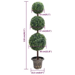 VIDAXL Plante De Buis Artificiel Avec Pot Forme De Boule Vert 118 Cm 9 VIDAXL Plante De Buis Artificiel Avec Pot Forme De Boule Vert 118 Cm -Promos Jardesia Magasin 55a6703e8ef1676b