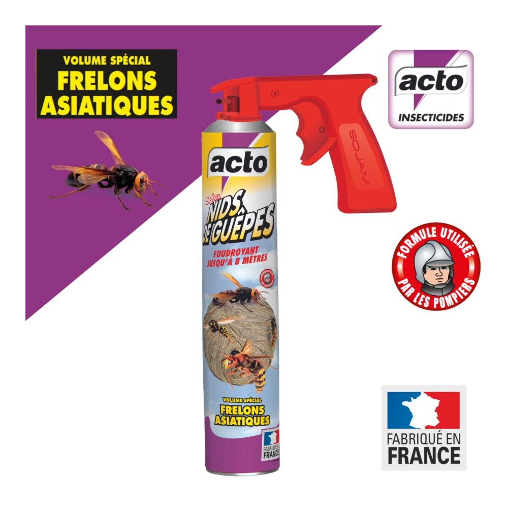 Lot De 4 Aérosols Acto Spécial Nids De Guepes - Efficacité Professionnelle - Vol 3 Lot De 4 Aérosols Acto Spécial Nids De Guepes - Efficacité Professionnelle - Vol – Image 3