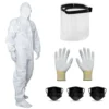 Kit Complet De Protection Combinaison L Paire De Gants Taille 11 Masque Visière
