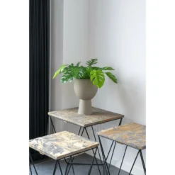 Amalfi Flowerpot Pot De Fleurs En Gris Beige -Promos Jardesia Magasin 5bd3a9baaf27fb1d