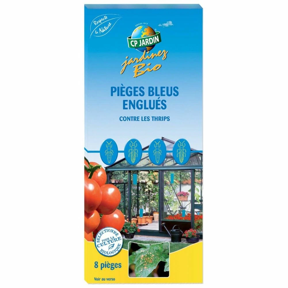 8 Pièges Bleus Englués Contre Les Thrips 1 8 Pièges Bleus Englués Contre Les Thrips