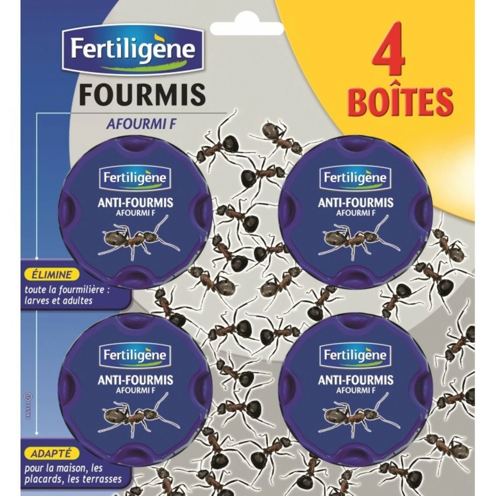Lot De 4 Boîtes Appât Anti-fourmis 1 Lot De 4 Boîtes Appât Anti-fourmis