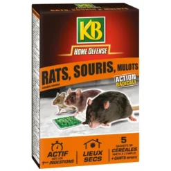 Home Défense - Sachet Céréale Rat Souris Mulot Rongeur