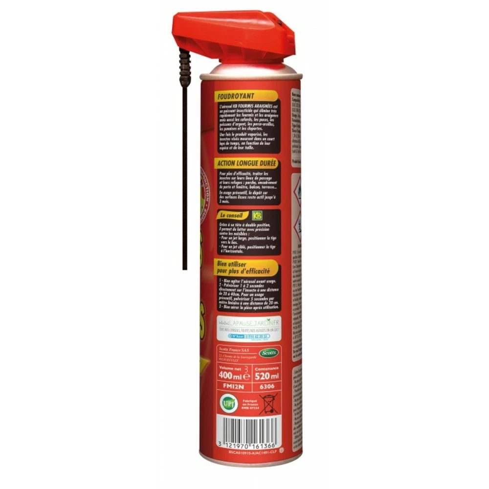Anti Fourmis Araignees Aerosol - 400ml 2 Anti Fourmis Araignees Aerosol - 400ml – Image 2