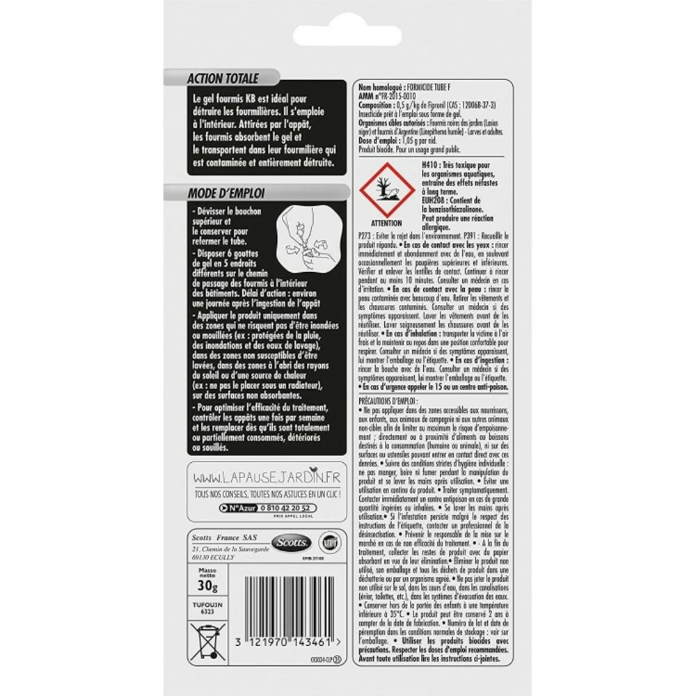 Anti Fourmis Lot De 2 Tubes Gel - 30 G 2 Anti Fourmis Lot De 2 Tubes Gel - 30 G – Image 2