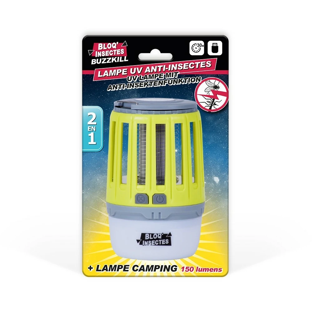 Lampe Uv Anti-insectes, Lampe Rechargeable, Sans Produits Chimiques, 2-en-1 2 Lampe Uv Anti-insectes, Lampe Rechargeable, Sans Produits Chimiques, 2-en-1 – Image 2