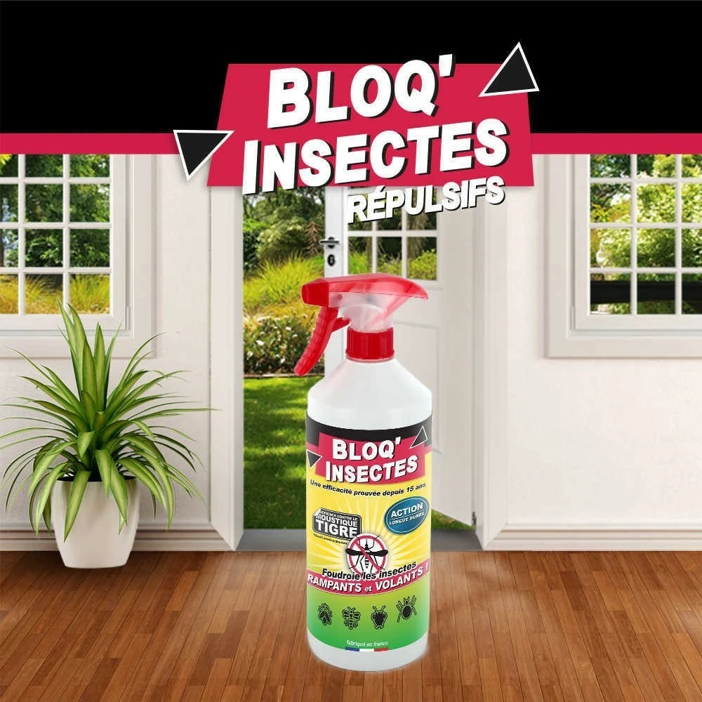 Bloq'insect Barrage Aux Insectes 1l | Pulvérisateur Anti Insecte Intérieur Extérieur | élimine Moustiques,fourmis,mouches 3 Bloq'insect Barrage Aux Insectes 1l | Pulvérisateur Anti Insecte Intérieur Extérieur | élimine Moustiques,fourmis,mouches – Image 3