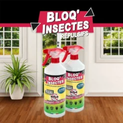 Bloq'insect Barrage Aux Insectes Lot De 2l | Pulvérisateur Anti Insecte Intérieur Extérieur | élimine Moustiques,fourmis,mouches -Promos Jardesia Magasin 63d8c02ead1a12.67702321