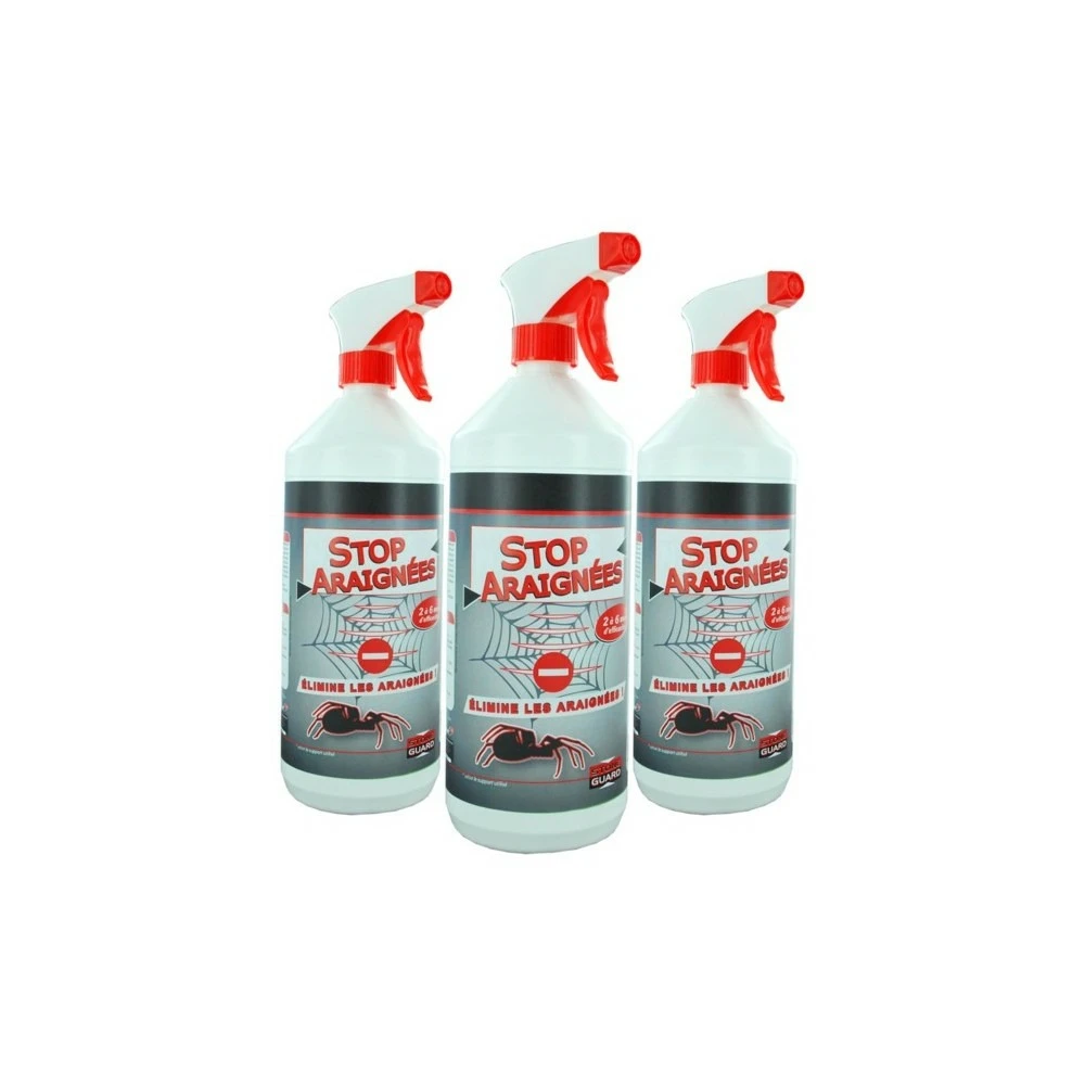 Stop Araignées Lot De 3 X 1l - Pulvérisateurs Anti Araignée Protection Longue Durée - Fabriqué En France 1 Stop Araignées Lot De 3 X 1l - Pulvérisateurs Anti Araignée Protection Longue Durée - Fabriqué En France