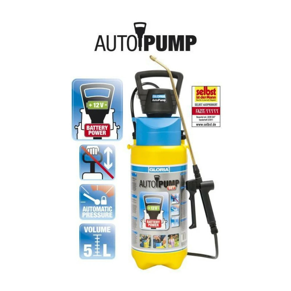 Gloria Pulvérisateur à Pression Avec Pompe électrique Intégrée - 5l 3 Gloria Pulvérisateur à Pression Avec Pompe électrique Intégrée - 5l – Image 3