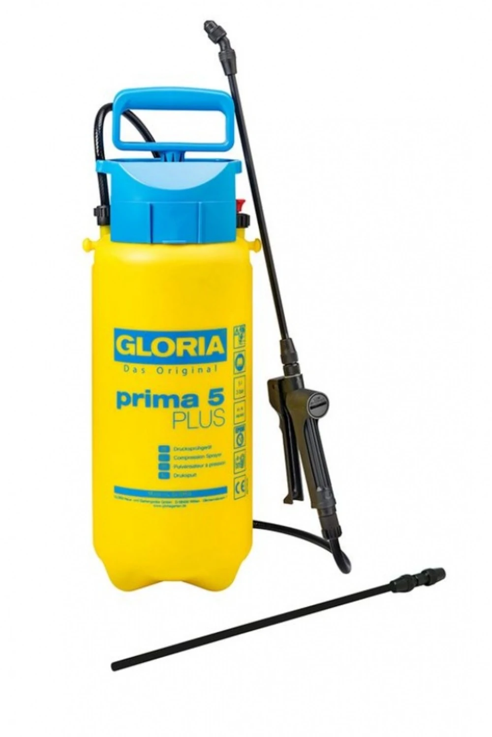 Gloria Pulvérisateur 5l à Pression Prima 5 Plus - Application De Produits Acides 1 Gloria Pulvérisateur 5l à Pression Prima 5 Plus - Application De Produits Acides