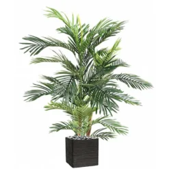 Joli Palmier Areca Artificiel En Pot Multitroncs H 150 Cm Vert - Choisissez Votr