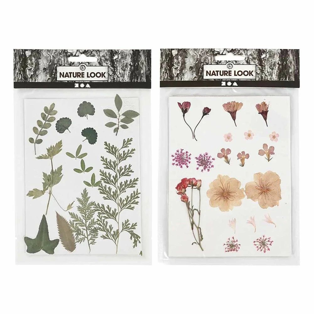 40 Fleurs Et Feuilles Séchées - Rose & Vert 2 40 Fleurs Et Feuilles Séchées - Rose & Vert – Image 2