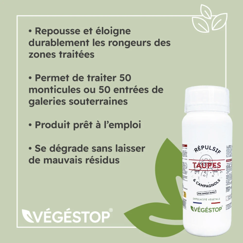 Répulsif Taupes & Campagnols - 500 Ml 3 Répulsif Taupes & Campagnols - 500 Ml – Image 3