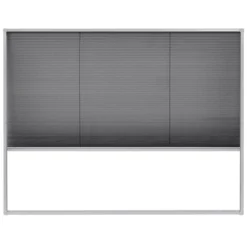 VIDAXL Moustiquaire Plissée Pour Fenêtre Aluminium 130 X 100 Cm