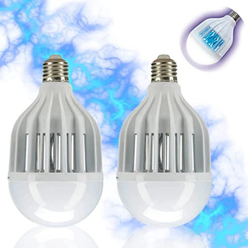 Lot De 2 Ampoules Pest Reject Light Zaper™ - Ampoule Anti-moustique 2 En 1 1 Lot De 2 Ampoules Pest Reject Light Zaper™ - Ampoule Anti-moustique 2 En 1