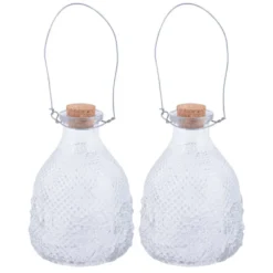 ESSCHERT DESIGN Attrape Guêpes En Verre Chiné (lot De 2)