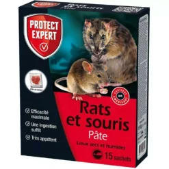 Protect Expert Rats Et Souris Pâte En Sachet 15 X 10 Grs