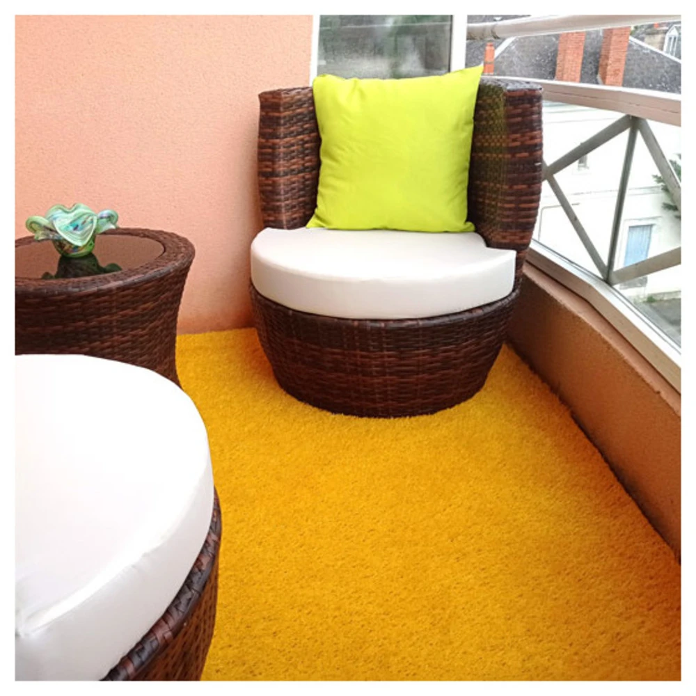 Gazon Synthétique Peps - Couleur Jaune Orangé - 20mm - 2m X 5m 2 Gazon Synthétique Peps - Couleur Jaune Orangé - 20mm - 2m X 5m – Image 2