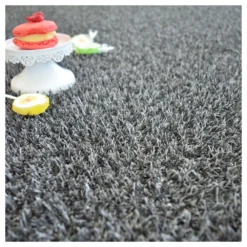 Gazon Synthétique Happy Party - Couleur Gris Foncé - Classé Feu - 20mm - 2m X 9m