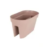 Jardiniere Pour Balcon Capri - 30 X 60 X H 30 Cm - 26,8 L - Gris Taupe