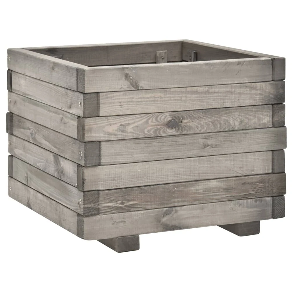VIDAXL Jardinière 50x50x40 Cm Bois De Pin Massif 1 VIDAXL Jardinière 50x50x40 Cm Bois De Pin Massif