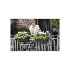 Elho Balconniere Green Basics Allin1 55 - Extérieur & Balcon - Xl - L 32,3 X W 56,4 X H 22,7 Cm - Vivre Noir -Promos Jardesia Magasin 645cf56390dbb6.90868122