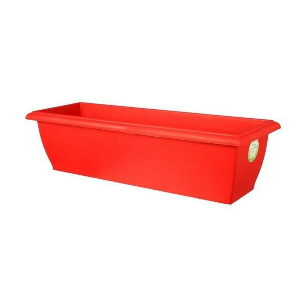 Riviera Jardiniere Evolution - 80 X 40 X H 32 Cm - 64 L - Rouge 2 Riviera Jardiniere Evolution - 80 X 40 X H 32 Cm - 64 L - Rouge – Image 2