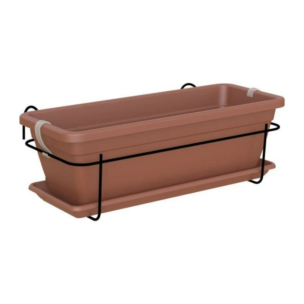 - Kit Balcon Jardiniere Venezia 50cm Terre Cuite 50 X 19,5 X H16,3 Cm - 1,14l 1 - Kit Balcon Jardiniere Venezia 50cm Terre Cuite 50 X 19,5 X H16,3 Cm - 1,14l