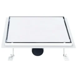 VIDAXL Drain De Douche Avec Couvercle 2 En 1 28x28 Cm Acier Inoxydable -Promos Jardesia Magasin 645d59e3ea8950.69256407