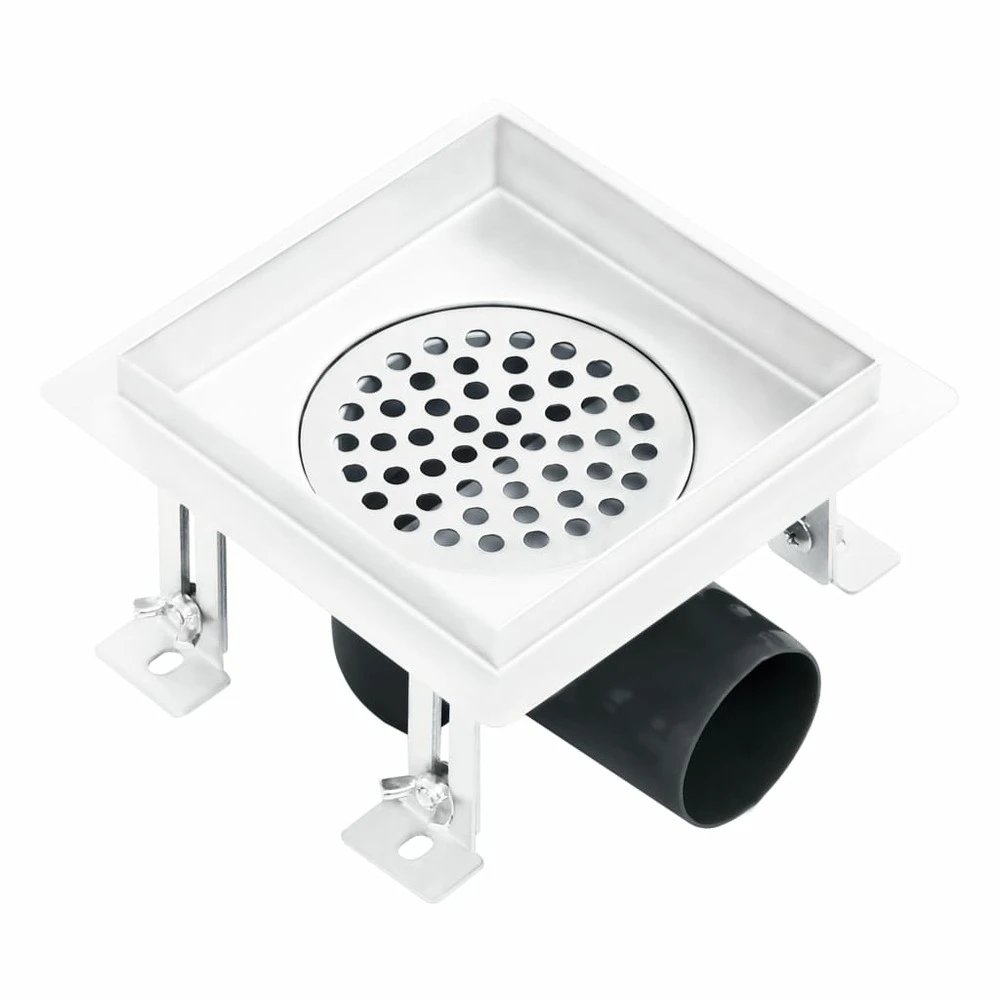 VIDAXL Drain De Douche 15x15 Cm Acier Inoxydable 6 VIDAXL Drain De Douche 15x15 Cm Acier Inoxydable – Image 6
