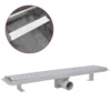 VIDAXL Drain De Douche Linéaire 630 X 140 Mm Acier Inoxydable