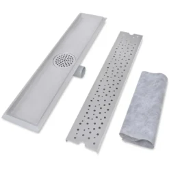 VIDAXL Drain De Douche Linéaire 630 X 140 Mm Acier Inoxydable 9 VIDAXL Drain De Douche Linéaire 630 X 140 Mm Acier Inoxydable -Promos Jardesia Magasin 645d59f4779c56.00763687