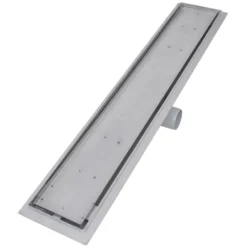 VIDAXL Drain De Douche Linéaire 2 Pcs 730 X 140 Mm Acier Inoxydable -Promos Jardesia Magasin 645d59f895a325.67269375