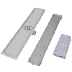VIDAXL Drain De Douche Linéaire 2 Pcs 730 X 140 Mm Acier Inoxydable -Promos Jardesia Magasin 645d59f8a028c0.39210948