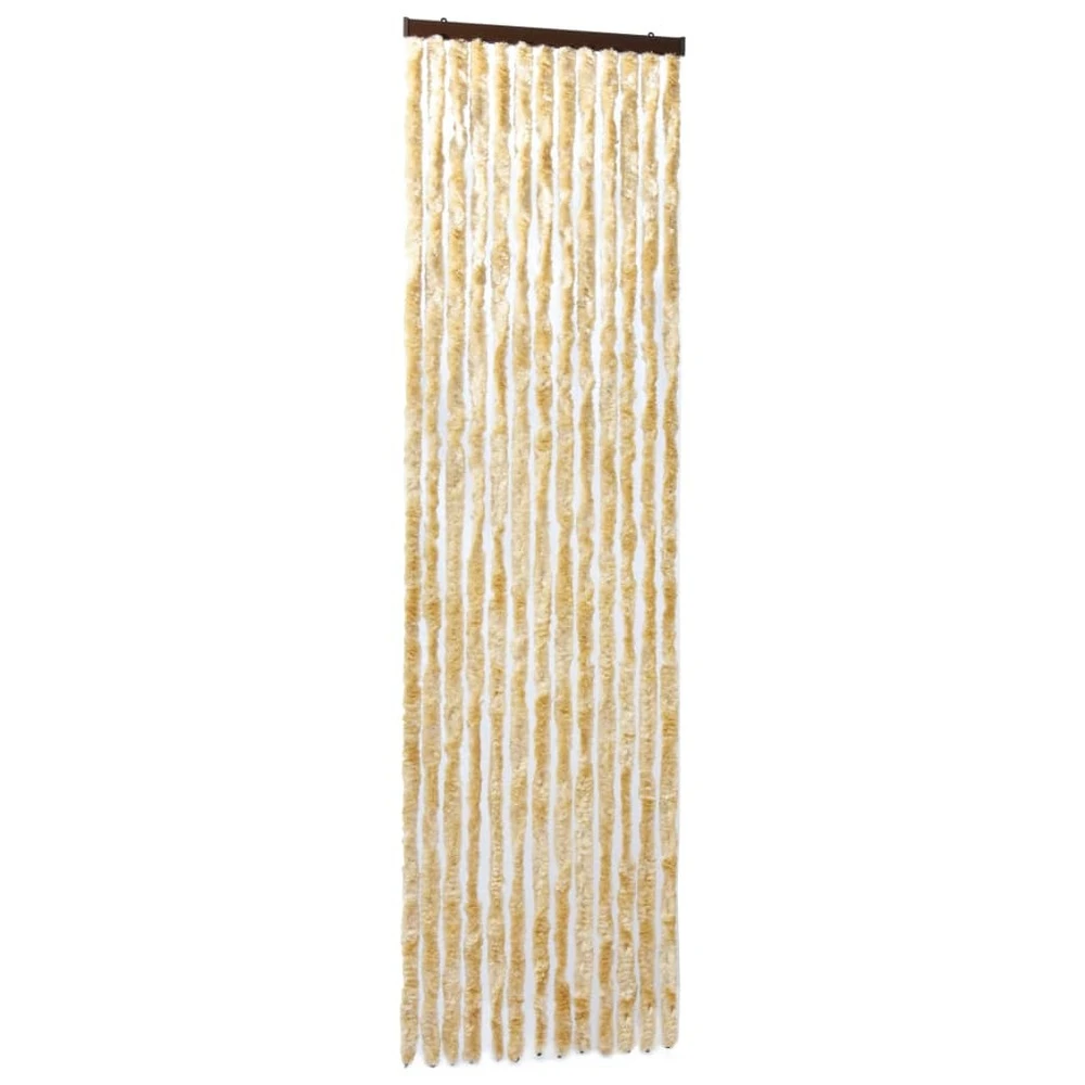 VIDAXL Moustiquaire Beige 90x200 Cm Chenille 3 VIDAXL Moustiquaire Beige 90x200 Cm Chenille – Image 3
