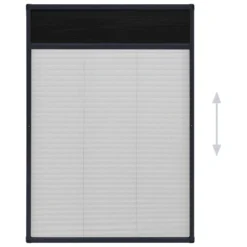 VIDAXL Moustiquaire Plissée Pour Fenêtre Aluminium Anthracite 80x120cm -Promos Jardesia Magasin 645d5a530473e5.42829563