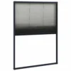 VIDAXL Moustiquaire Plissée Pour Fenêtre Aluminium Anthracite 80x120cm