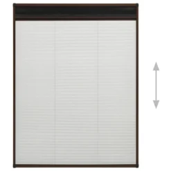 VIDAXL Moustiquaire Plissée Pour Fenêtre Aluminium Marron 110x160 Cm -Promos Jardesia Magasin 645d5a5489abe3.67212139