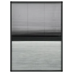 VIDAXL Moustiquaire Plissée Pour Fenêtre Aluminium 80x120 Cm