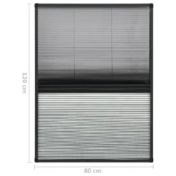 VIDAXL Moustiquaire Plissée Pour Fenêtre Aluminium 80x120 Cm -Promos Jardesia Magasin 645d5a561f80d3.86893629