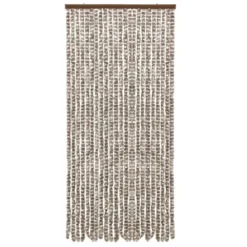 VIDAXL Moustiquaire Taupe Et Blanc 90x220 Cm Chenille